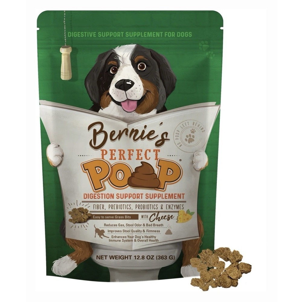 Bernie's Perfect Poop Digestion & General Health Supplement Dogs Cheese 12.8 Oz